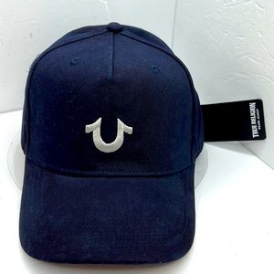 TRUE RELIGION UNISEX CAP/HAT, THE COLOR IS "POSEIDON”(NAVY BLUE), ONE SIZE